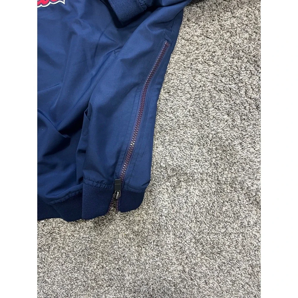 Vintage St Louis Cardinals Pullover Jacket Mens 2XL Navy Nike Center Swoosh